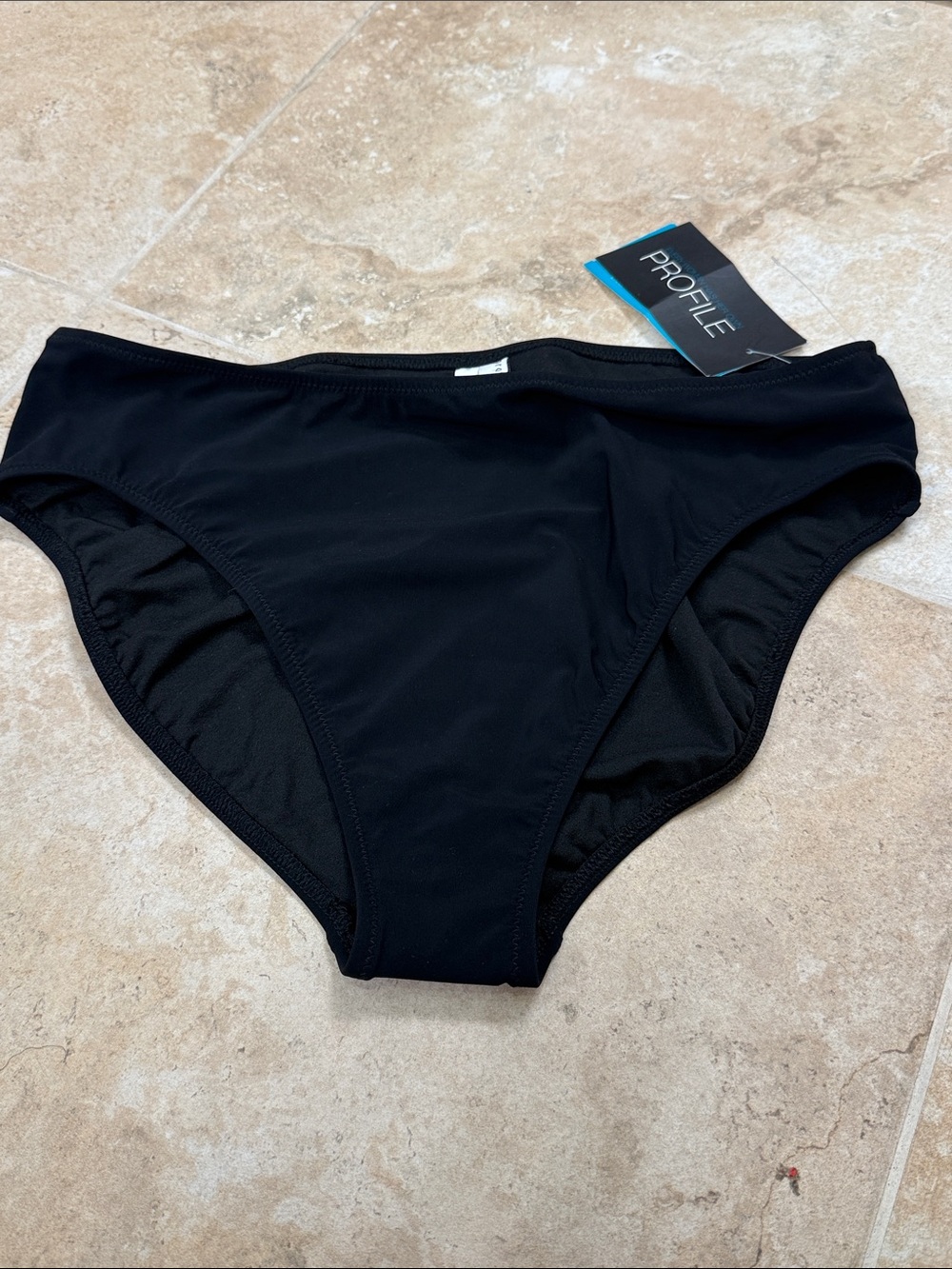 Profile by Gottex Black Bikini Bottoms NWT